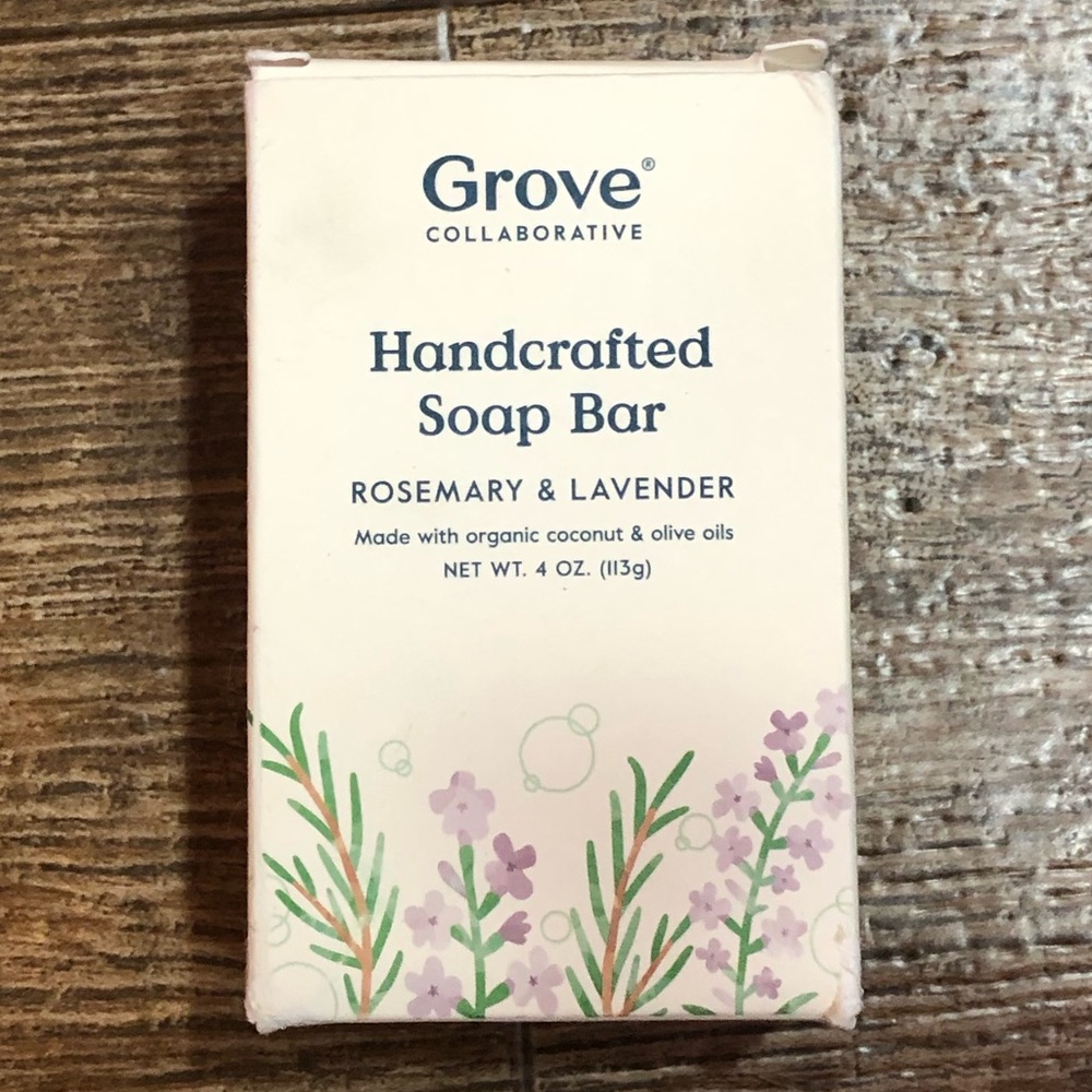 NIB Grove rosemary and lavender soap